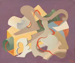 Manya Konolyi, Call to Arms, circa 1938, Oil on Canvas