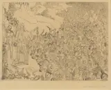 James Ensor, Feeding of the Five Thousand (La Multiplication Des Poissons), circa 1891, Etching on Paper