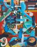 Antonia Gerstacker, We Are All on the Same Planet - Our Mother Earth, 2012, Oil on Canvas