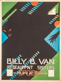 Alfonso Iannelli, Billy B. Van and the Beaumont Sisters, circa 1968, Silkscreen Poster