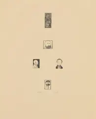 Leonard Baskin, Blake and the Youthful Ancients, circa 1956, Print on Paper