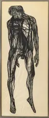 Leonard Baskin, The Hanged Man, circa 1955, Woodcut on Paper