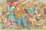 Emil Weddige, Requiem for Louis Armstrong, 1976, Lithograph in Colors