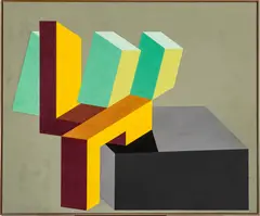Michael Challenger, I Saw It First, 1970, Acrylic on Canvas