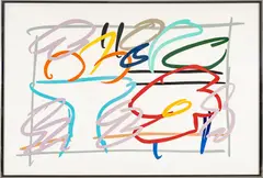 Tom Wesselmann, Fast Sketch Still Life with Abstract Painting, 1989, Screenprint in Colors on Museum Board