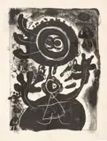 Grand Personnage Noir by Joan Miró, 1948, Lithograph on Rives BFK Paper, sold Jun 2026