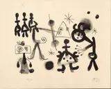Plate 11 from Album 13 by Joan Miró, 1948, Lithograph on Wove Paper, sold Jun 2026