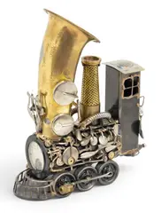 Sonny Dalton, Steam Punk Style Found Object, Sculpture of a Train