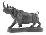 Irénée Rochard, Rhinocéros, Bronze Sculpture