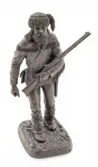 Paul Krapf, Mountain Man, 1977, Original Bronze Sculpture of a Hunter/Trapper