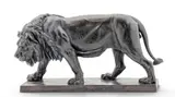 Julius Heinrich Haehnel, Walking Lion, Bronze Sculpture