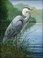 Michael Glenn Monroe, Heron, 2012, Oil on Canvas