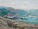 Michael Curtis, Camden, Maine, circa 1991, Acrylic on Paper