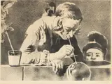 John Clem Clarke, Chardin - the Bubble Blower, Black And White Lithograph on Wove Paper