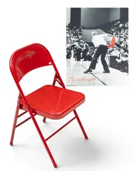 Bob Knight, Autographed Folding Chair and, Poster