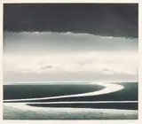 Jean Solombre, The River, circa 1987, Colored Etching on Paper