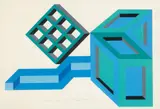 Michael Challenger, His Black Eyes Snapped Shut, 1970, Screen Print on Paper