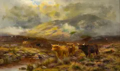 Louis Bosworth Hurt, In Perthshire Scotland, circa 1890, Oil on Canvas, Signed