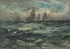 Robert Hopkin, Seascape, Watercolor on Paper