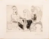 Pablo Picasso, Homme En Gilet Songeant Aux Amours D'un Mousquetaire (From Séries 347), 1968, Drypoint with Aquatint on Wove Paper