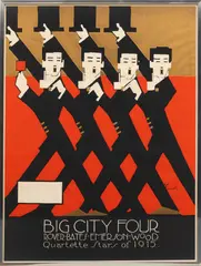 Alfonso Iannelli, Big City Four, circa 1968, Screenprint in Colors on Paper