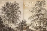 Johann Daniel Heimlich, Landscapes with Figures and Animals, 1787, Ink, Wash and Gouache on Paper