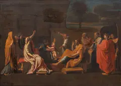 Nicolas Poussin, The Judgement of Solomon, Oil on Canvas, Ca. 18th/