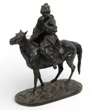 The Farewell Kiss by Evgeny Aleksandrovich Lansere, Bronze Sculpture, sold May 2026