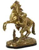 Guillaume Coustou the Elder, Doré Bronze Marly Horse, Sculpture
