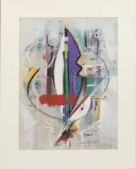 Alfred Gockel, Untitled, Serigraph on Paper, Abstract Composition