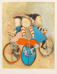 Graciela Rodo Boulanger, Trio, circa 1993, Lithograph in Colors on Wove Paper