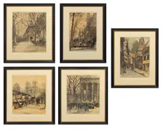 Colored Etchings by Luigi Kasimir, on Paper, sold May 2026