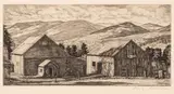Luigi Lucioni, Summer Shadows, Etching on Paper