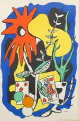 King of Hearts by Fernand Léger, circa 1949, Lithograph in Colors on Paper, sold May 2026