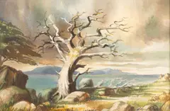 Alan Adams, Untitled, Watercolor on Paper, Landscape