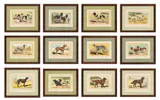 Paul Mahler, Les Chiens, Le Gibier Et Ses Ennemis, Offset Chromolithographs on Paper, Twelve Dogs from