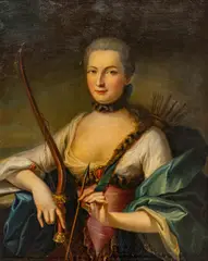 La Comtesse De Romagnesi En Diane by Henri-Pierre Danloux, Oil on Canvas, Ca., sold Apr 2026