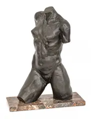 Auguste Rodin, Torse Féminin Debout, circa 1920-1940, Bronze Sculpture in the Round