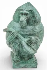 Marshall Fredericks, Baboon Playing a Mandolin, Bronze Sculpture