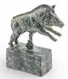 Carl Milles, Standing Wild Boar, circa 1927, Bronze Sculpture