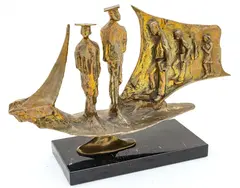 Education Ship by Ed Dwight, Bronze Sculpture, sold Apr 2026