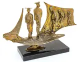 Ed Dwight, Education Ship, Bronze Sculpture