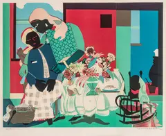 Morning (Carolina Morning) by Romare Bearden, 1979, Lithograph in Colors on Somerset Wove Paper, sold Apr 2026