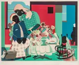 Romare Bearden, Morning (Carolina Morning), 1979, Lithograph in Colors on Somerset Wove Paper