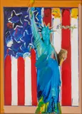 Peter Max, United We Stand, Mixed Media on Paper