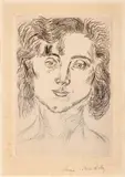Henri Matisse, Untitled, Etching, with Chine-appliqué to Wove Paper 1920, 'Mlle. M. M. (Mademoiselle Marguerite Matisse, from the Cinquante D
