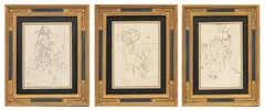 Cinquante Dessins: Three Plates by Henri Matisse, 1920, Offset Lithographs on Paper, sold Apr 2026