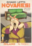 Achille Mauzan, Diveno - Letto Novaresi, 1940, Lithograph Poster