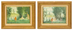 Suzanne Demarest, Afternoon in the Park, Oils on Canvas
