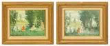 Suzanne Demarest, Afternoon in the Park, Oils on Canvas